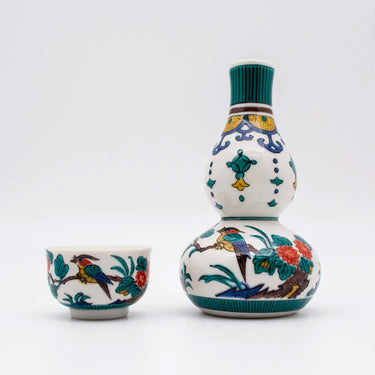 Seikou Kutani Porcelain Sakeware Set Kokutanifu-Kacho