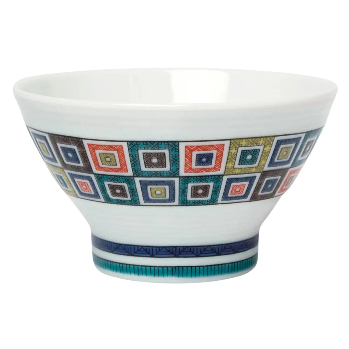 SEIKOU Kutani Porcelain Sendan Rice Bowl Ishidatami