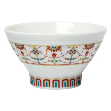 Seikou Kutani Porcelain Sendan Rice Bowl Yorakumon