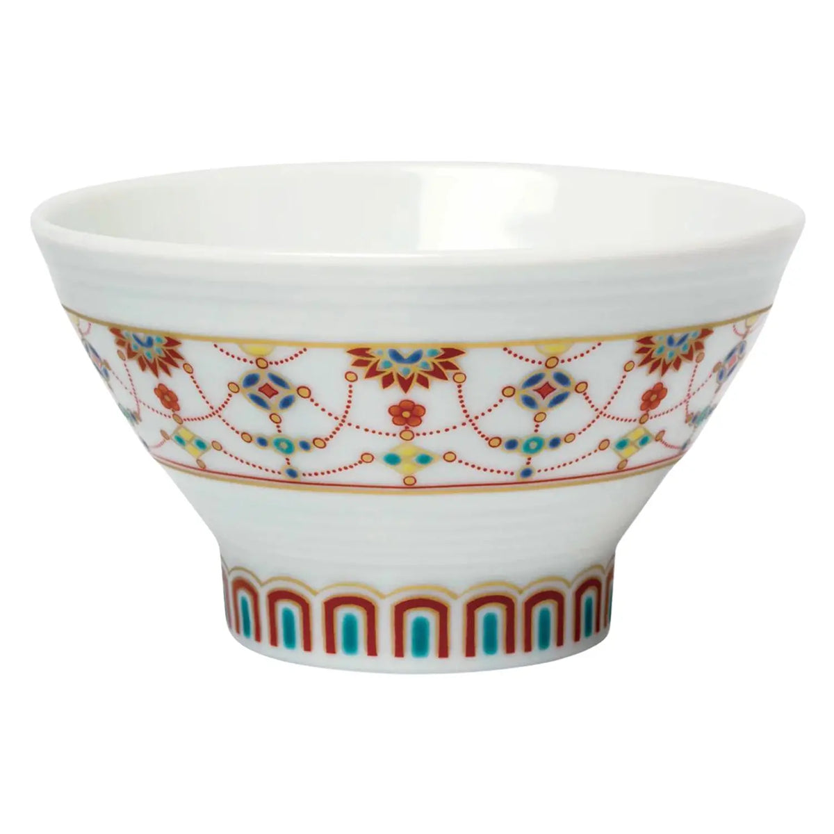 SEIKOU Kutani Porcelain Sendan Rice Bowl Yorakumon