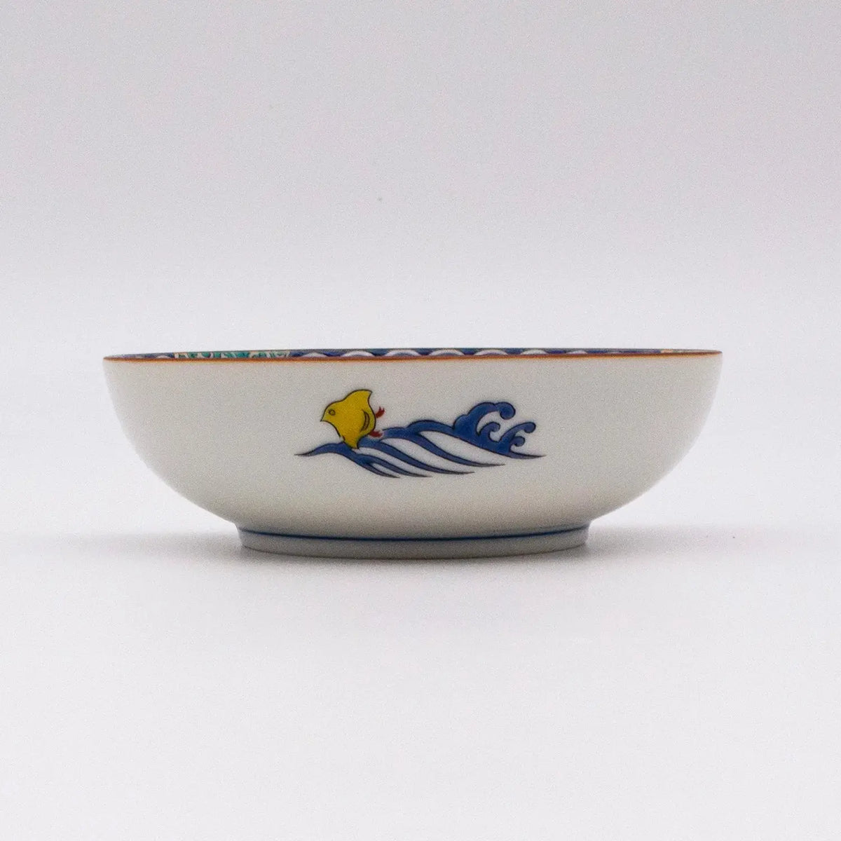 SEIKOU Kutani Porcelain Small Bowl Chidori 12.2cm