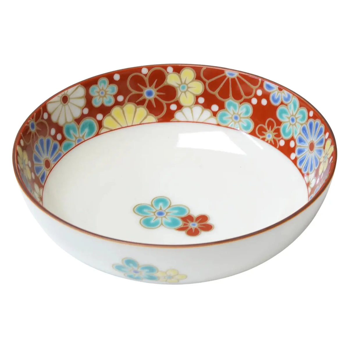 SEIKOU Kutani Porcelain Small Bowl Umekiku 12.2cm