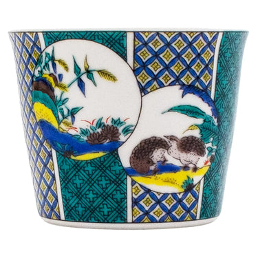 Seikou Kutani Porcelain Soba Choko Cup Uzura-Soukazu