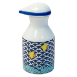 Seikou Kutani Porcelain Soy Sauce Dispenser Chidori