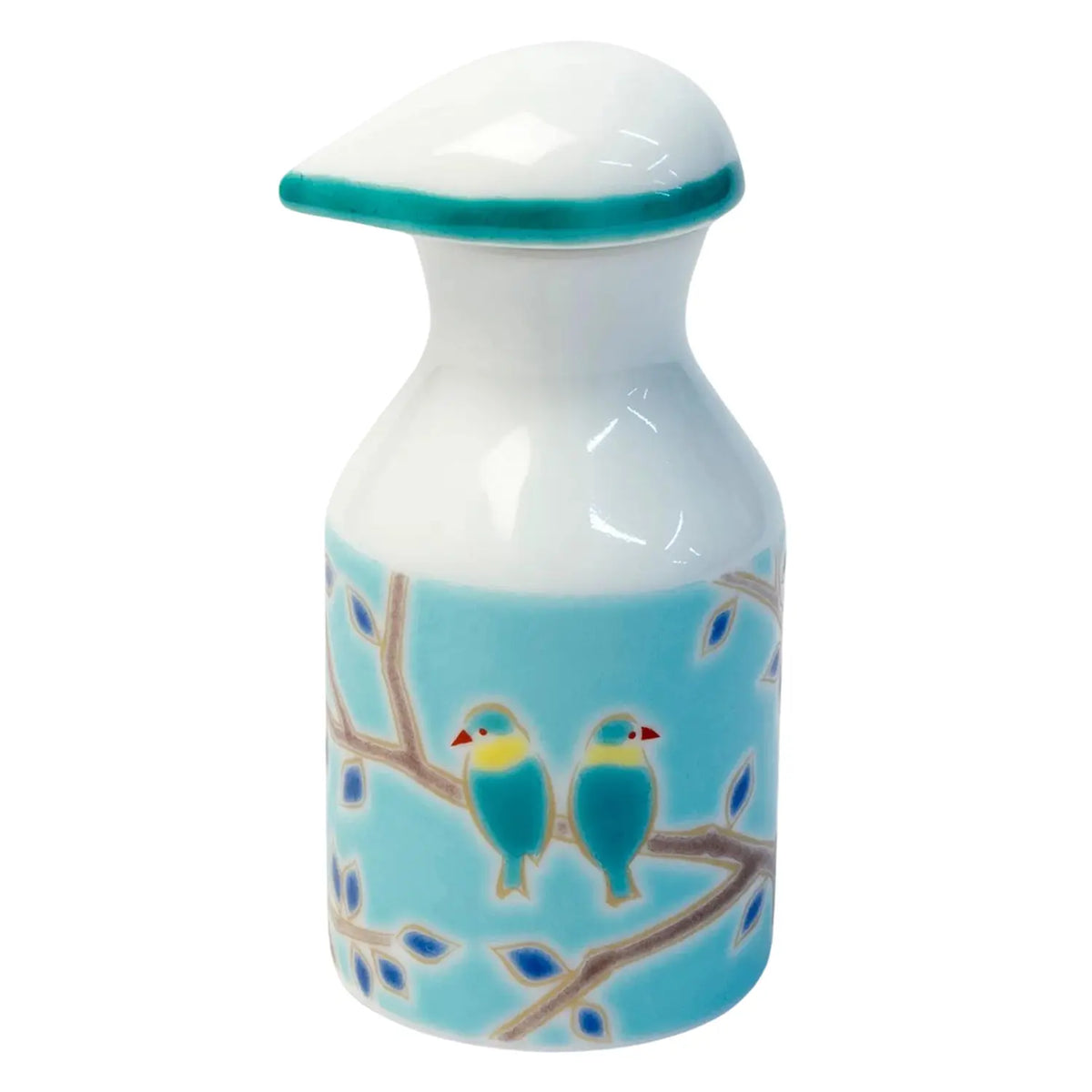SEIKOU Kutani Porcelain Soy Sauce Dispenser Small Bird