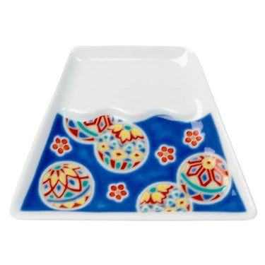 Seikou Mamefuji Kutani Porcelain Mamezara Small Plate Temari