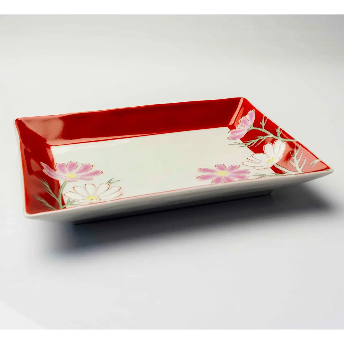 SEIKOU SHIKI-NO-HANA Kutani Porcelain Plate 17.2cm 5 pcs
