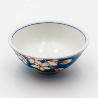 Seikou Shiki-no-Hana Kutani Porcelain Rice Bowl Sakura