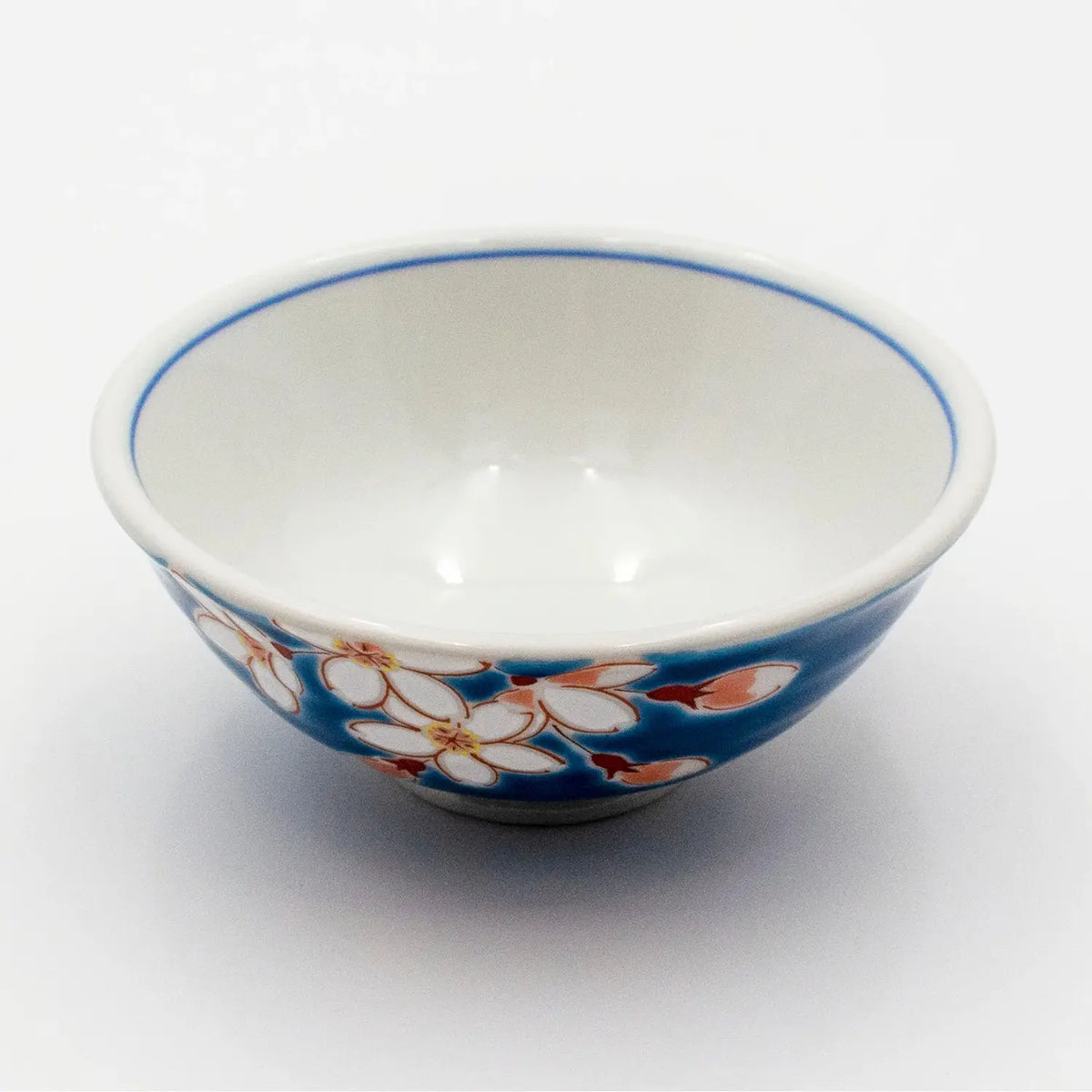 SEIKOU SHIKI-NO-HANA Kutani Porcelain Rice Bowl Sakura