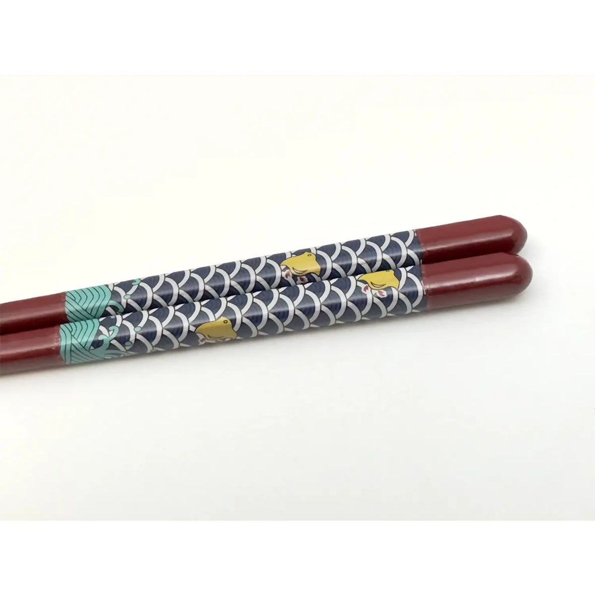 SEIKOU Wakasa Lacquered Natural Wood Chopsticks 21cm Red Chidori