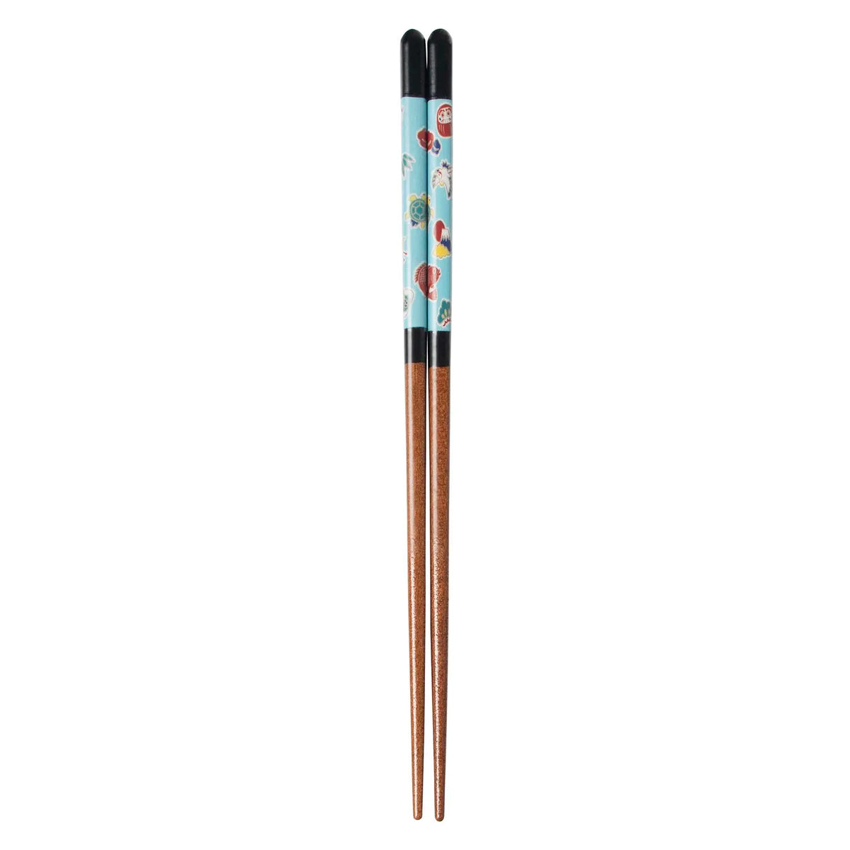 SEIKOU Wakasa Lacquered Natural Wood Chopsticks 23cm Black Engimono