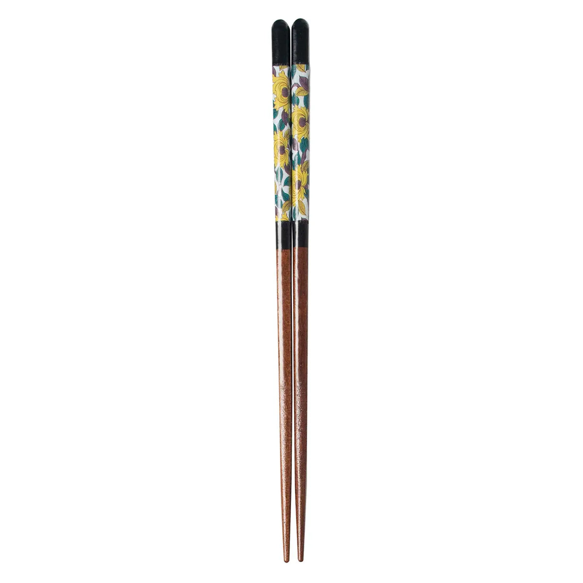 SEIKOU Wakasa Lacquered Natural Wood Chopsticks 23cm Black Iroebotan