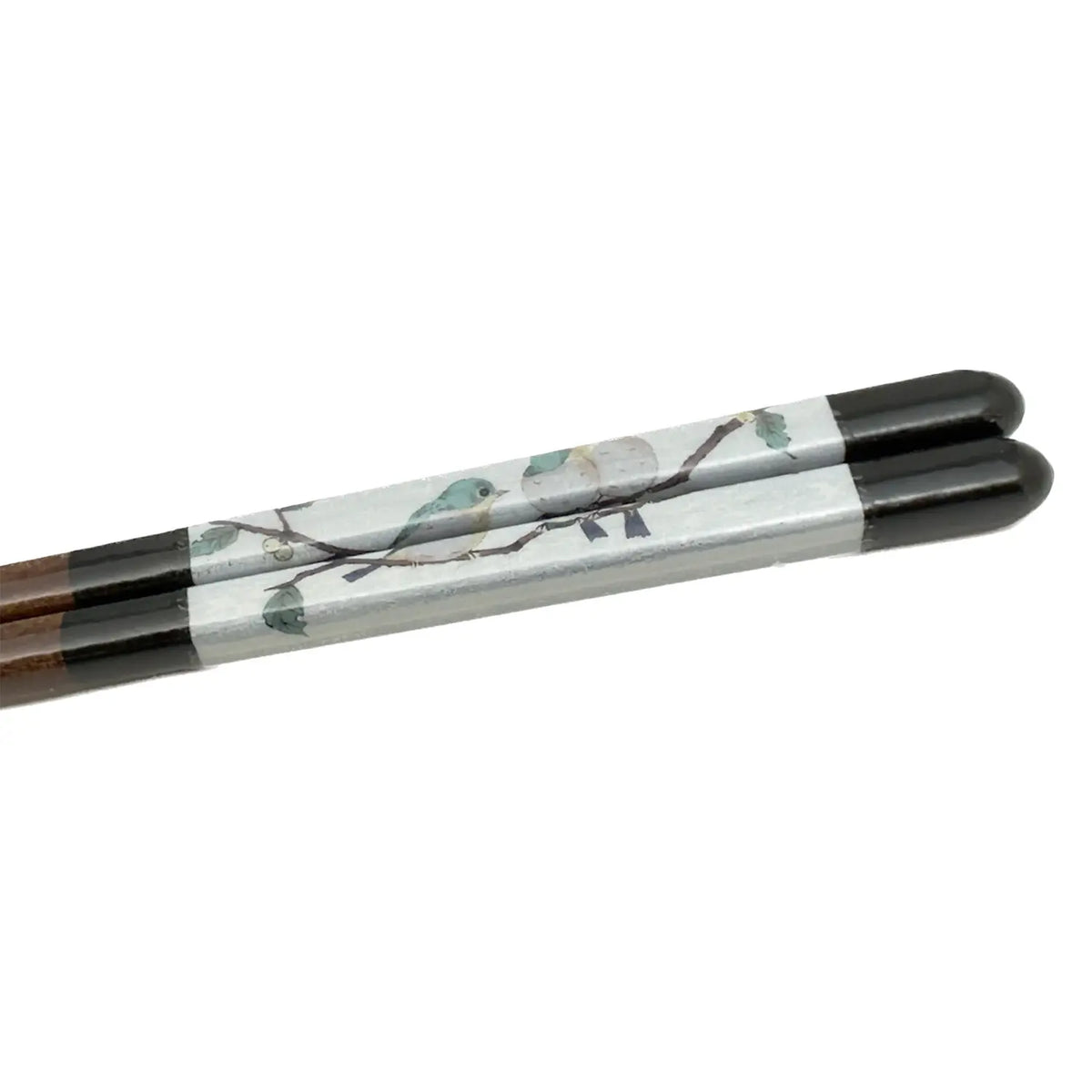SEIKOU Wakasa Lacquered Natural Wood Chopsticks 23cm Black Mejiro
