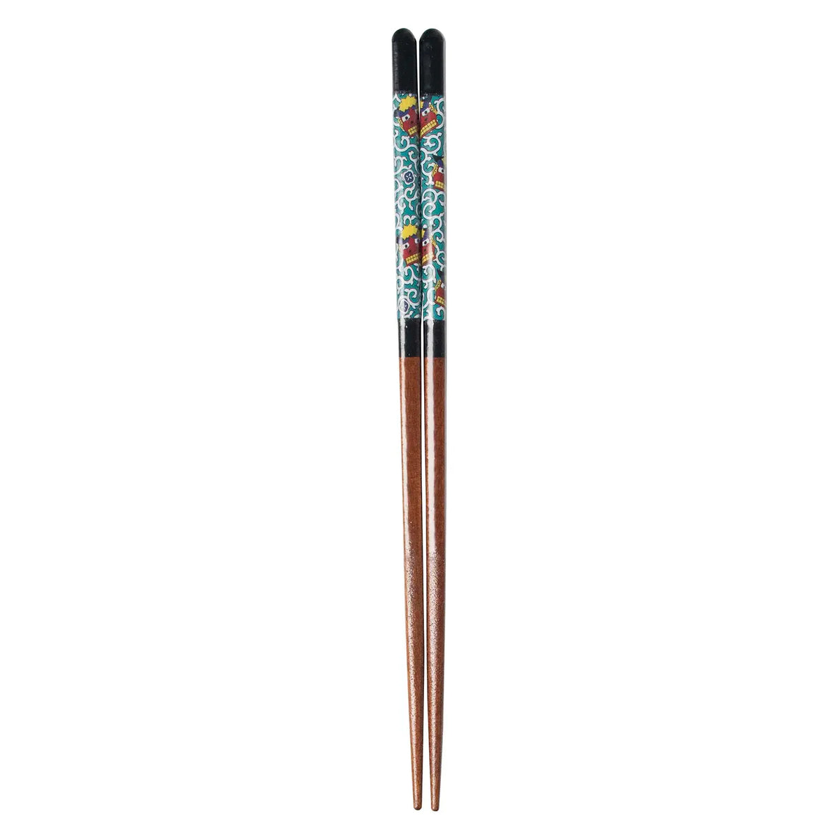 SEIKOU Wakasa Lacquered Natural Wood Chopsticks 23cm Black Shishimai