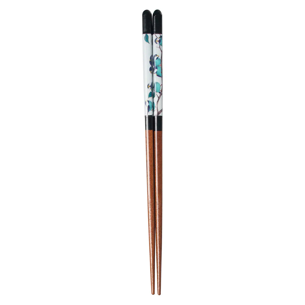 SEIKOU Wakasa Lacquered Natural Wood Chopsticks 23cm Black Yamagara