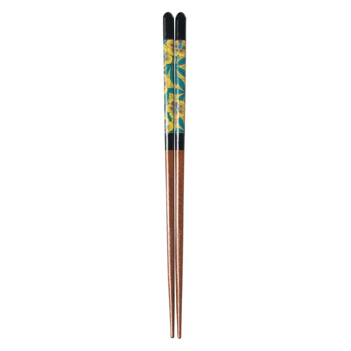 SEIKOU Wakasa Lacquered Natural Wood Chopsticks 23cm Black Aoi