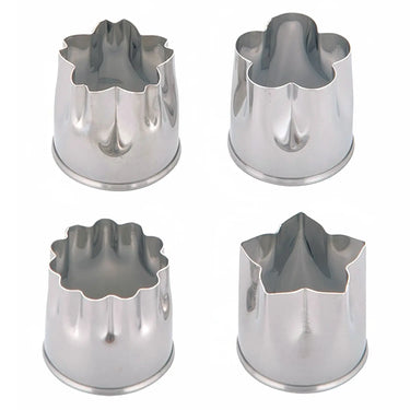 Shimotori Stainless Steel Cookie Cutter 4-Piece Set