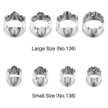 Shimotori Stainless Steel Cookie Cutter 4-Piece Set