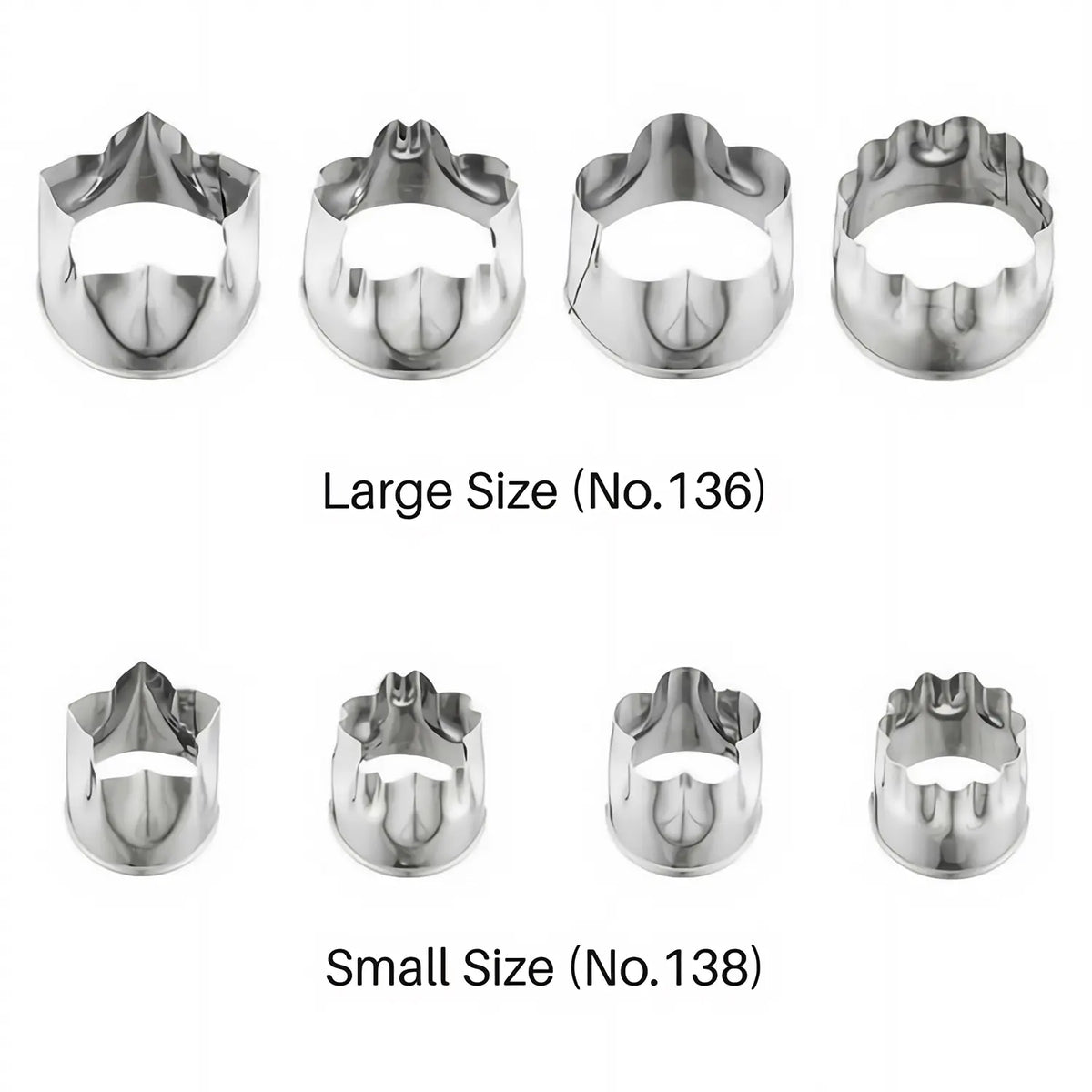SHIMOTORI Stainless Steel Cookie Cutter 4 pcs