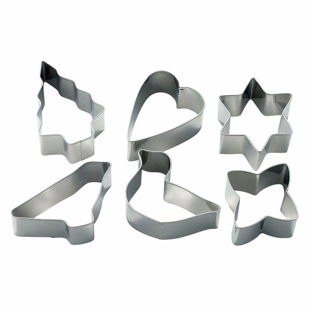 SHIMOTORI Stainless Steel Cookie Cutter 6 pcs Set A