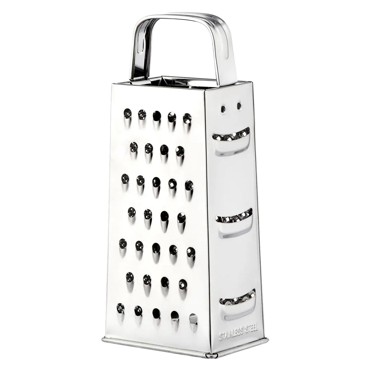 Stainless Steel Cheese Grater With Container Store Two-Sided Fruit
