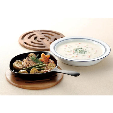 D&S Natural Wood Pot Mat 2 pcs