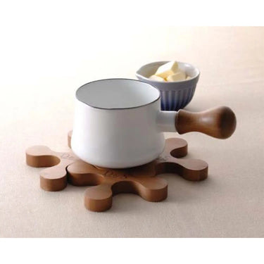 D&S Natural Wood Pot Mat 4 pcs