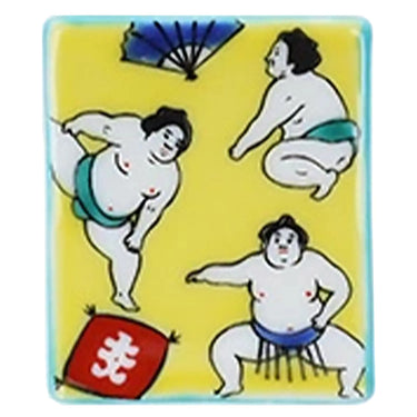 Seikou Porcelain Kutani Chopstick Rest Sumo Wrestler