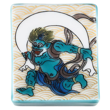 Seikou Porcelain Kutani Chopstick Rest Fuujin