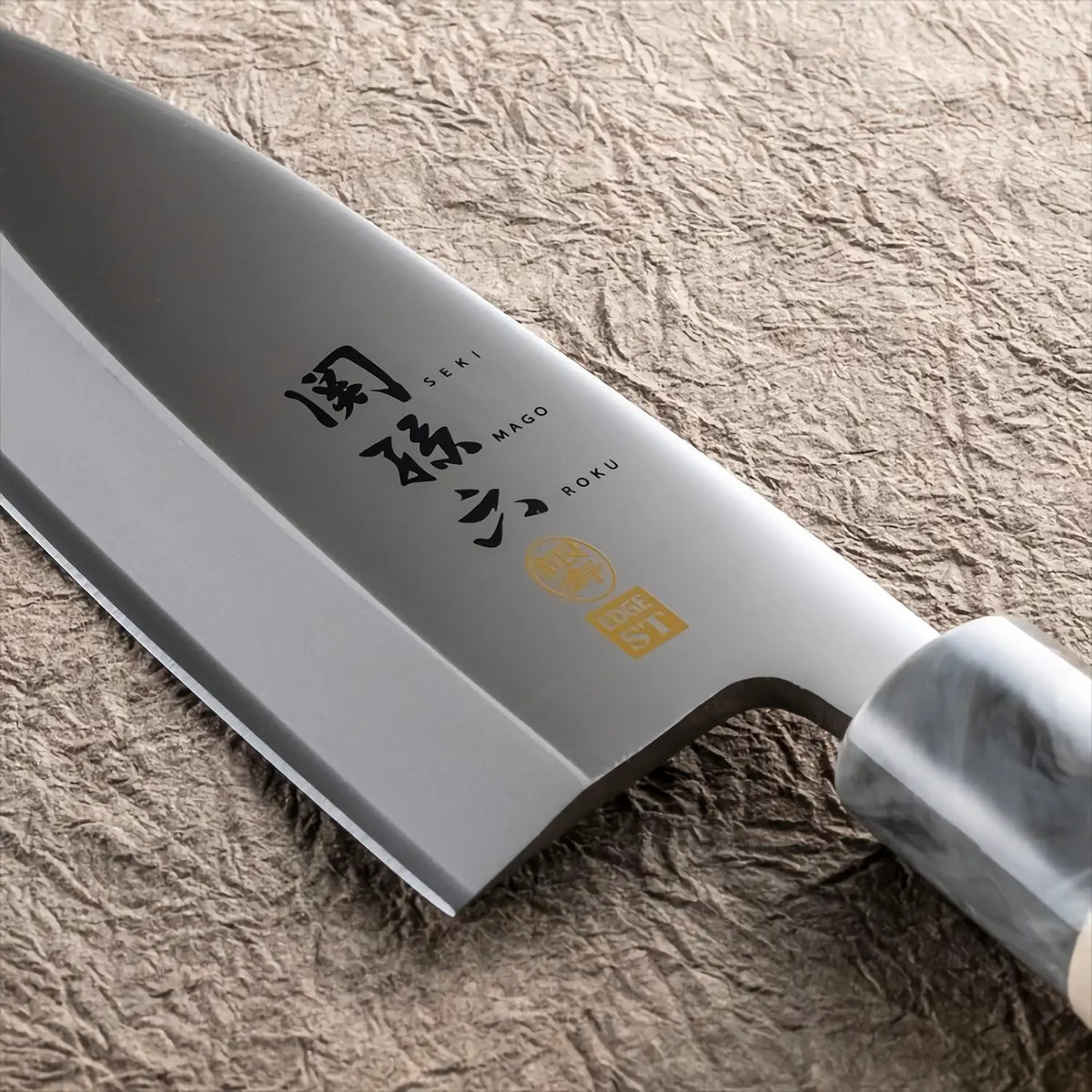 Seki Magoroku Ginju ST Stainless Steel Deba Knife for Left-Handed AK5062 - Globalkitchen Japan