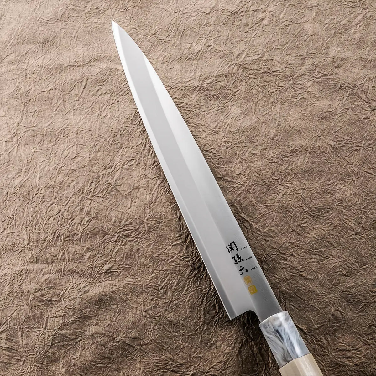 Seki Magoroku Ginju ST Stainless Steel Sashimi Yanagiba Knife for Left-Handed