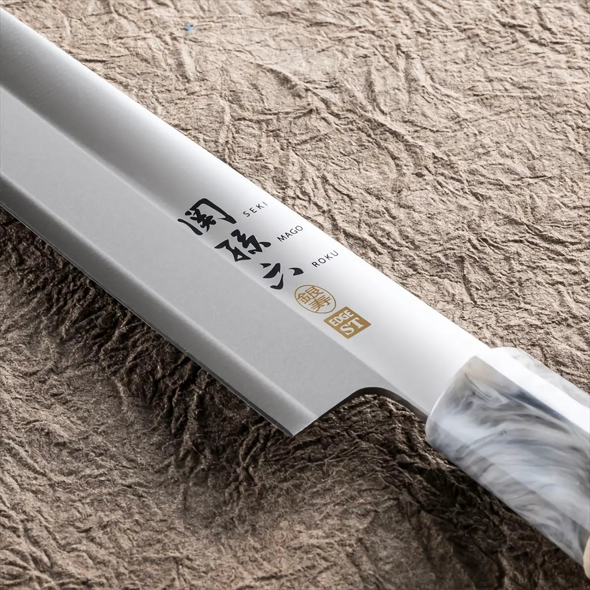 Seki Magoroku Ginju ST Stainless Steel Sashimi Yanagiba Knife for Left-Handed