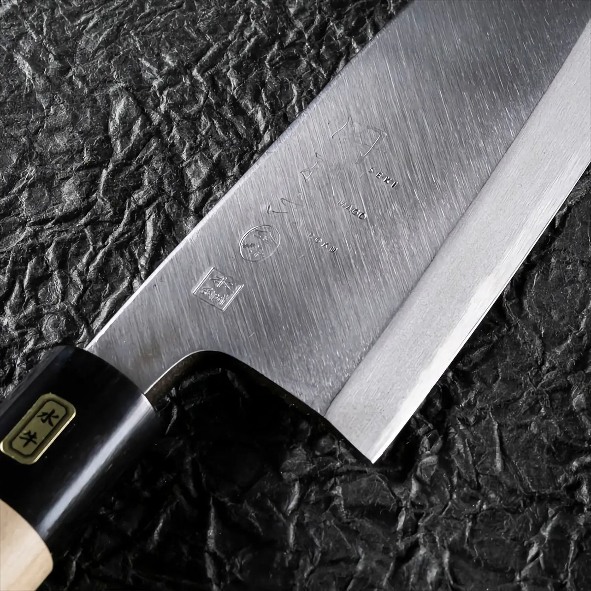 Seki Magoroku Kinju Honhagane Steel Deba Knife