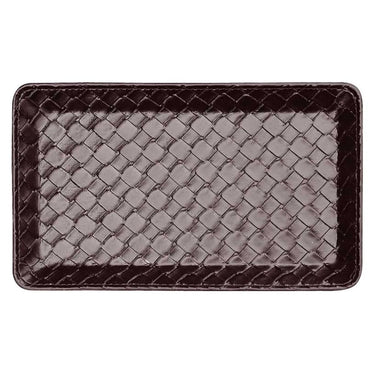 Shimbi Synthetic Leather Cash Tray Woven Pattern
