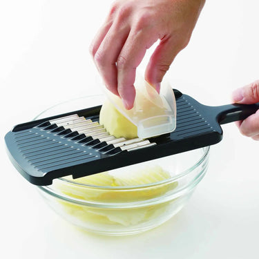 Shimomura Pro Grade Stainless Steel Waffle Cut Mandoline Slicer