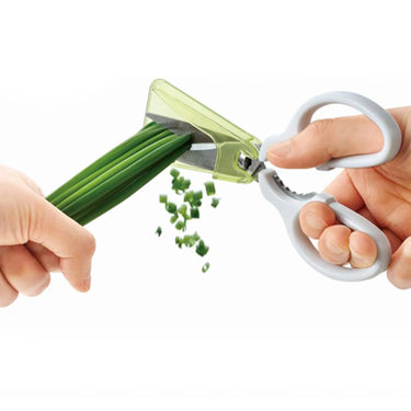 Shimomura Stainless Steel Full Veggie Spring Onion Kitchen Scissors