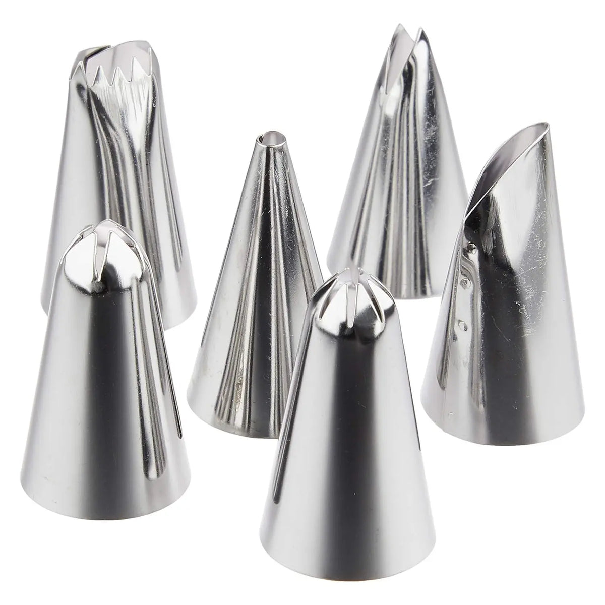 Shimotori Queen Rose Stainless Steel Piping Tips 6 pcs