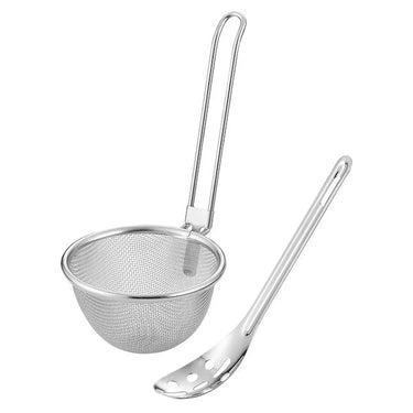 Shinetsu-Works Stainless Steel Miso Strainer with Slotted Spoon