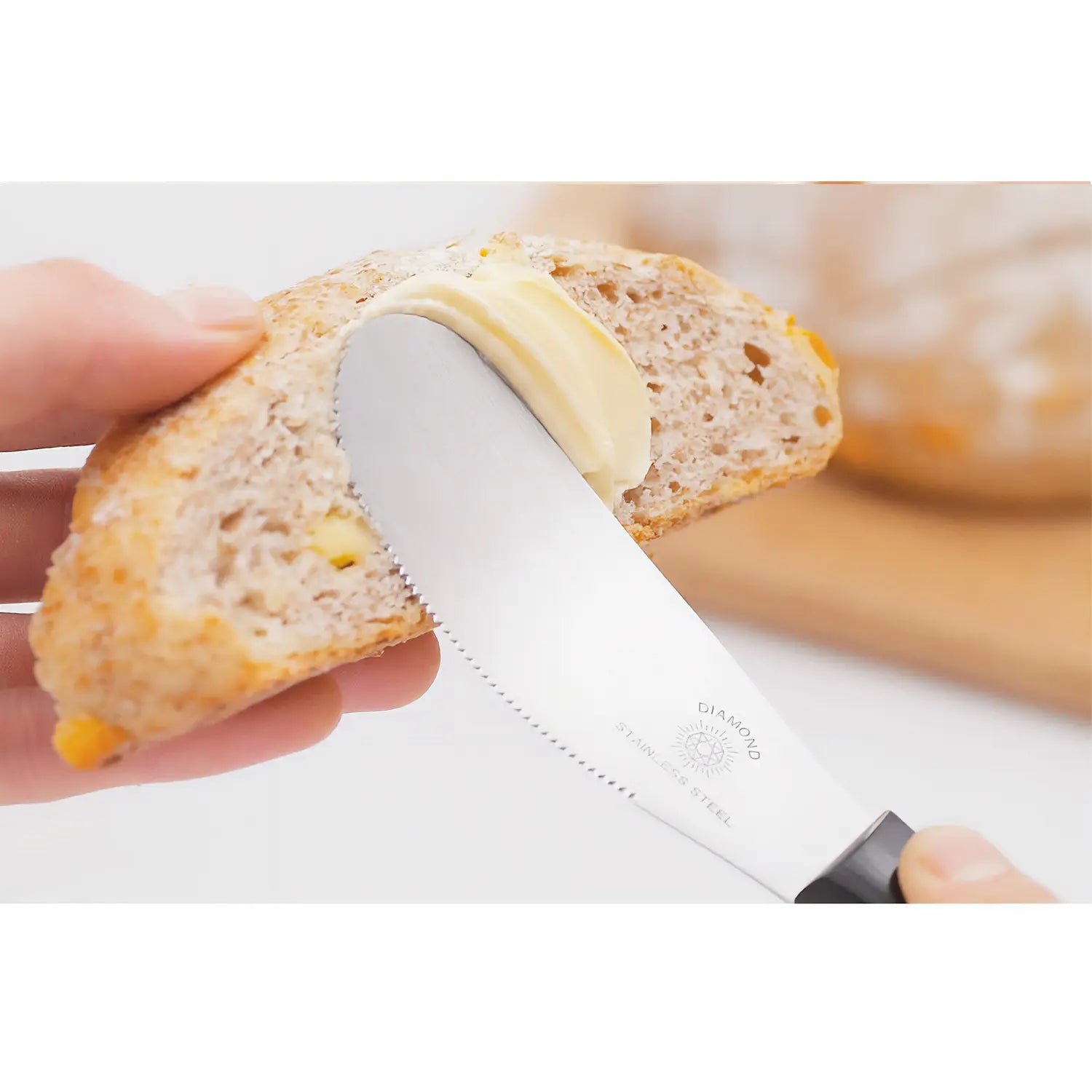 Shinkousha High Carbon Stainless Steel Pastry Knife with Wooden