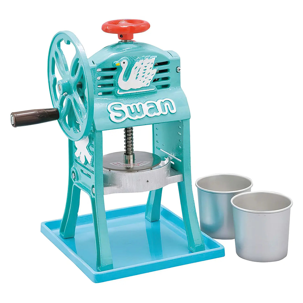 Swan Cast Iron Manual Shaved Ice Machine Green