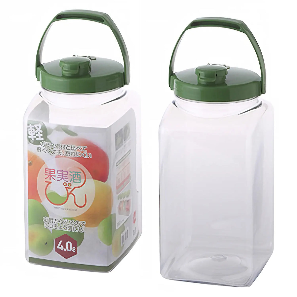 TAKEYA Polyethylene Terephthalate Square Fruit Liquor Bottle