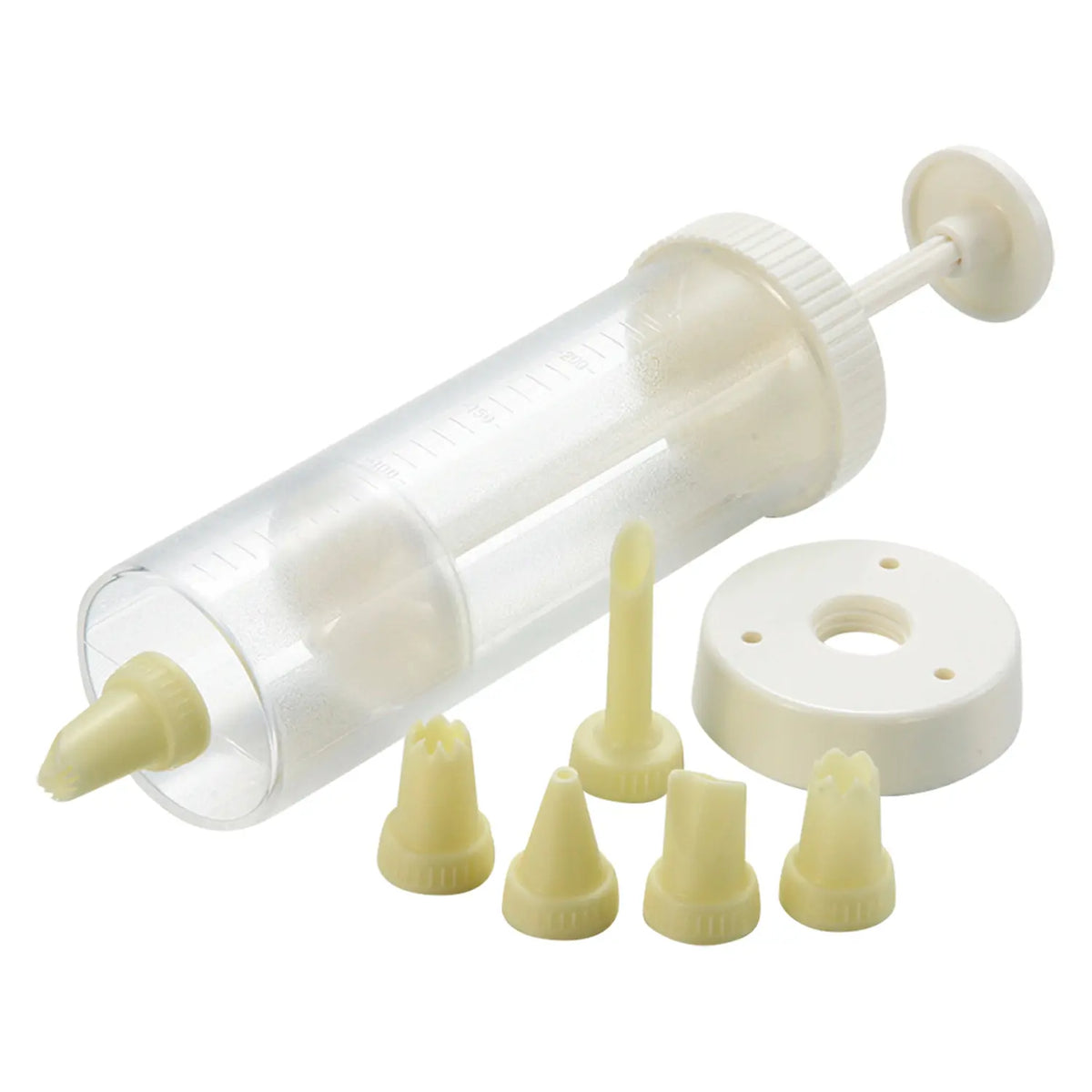 TIGERCROWN Cake Land Acrylic Resin Cookie Press with 6 Nozzles