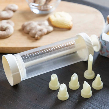Tigercrown Cake Land Acrylic Resin Cookie Press with 6 Nozzles