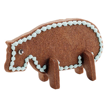 Tigercrown Cake Land Stainless Steel Cookie Cutter 3D Hippo