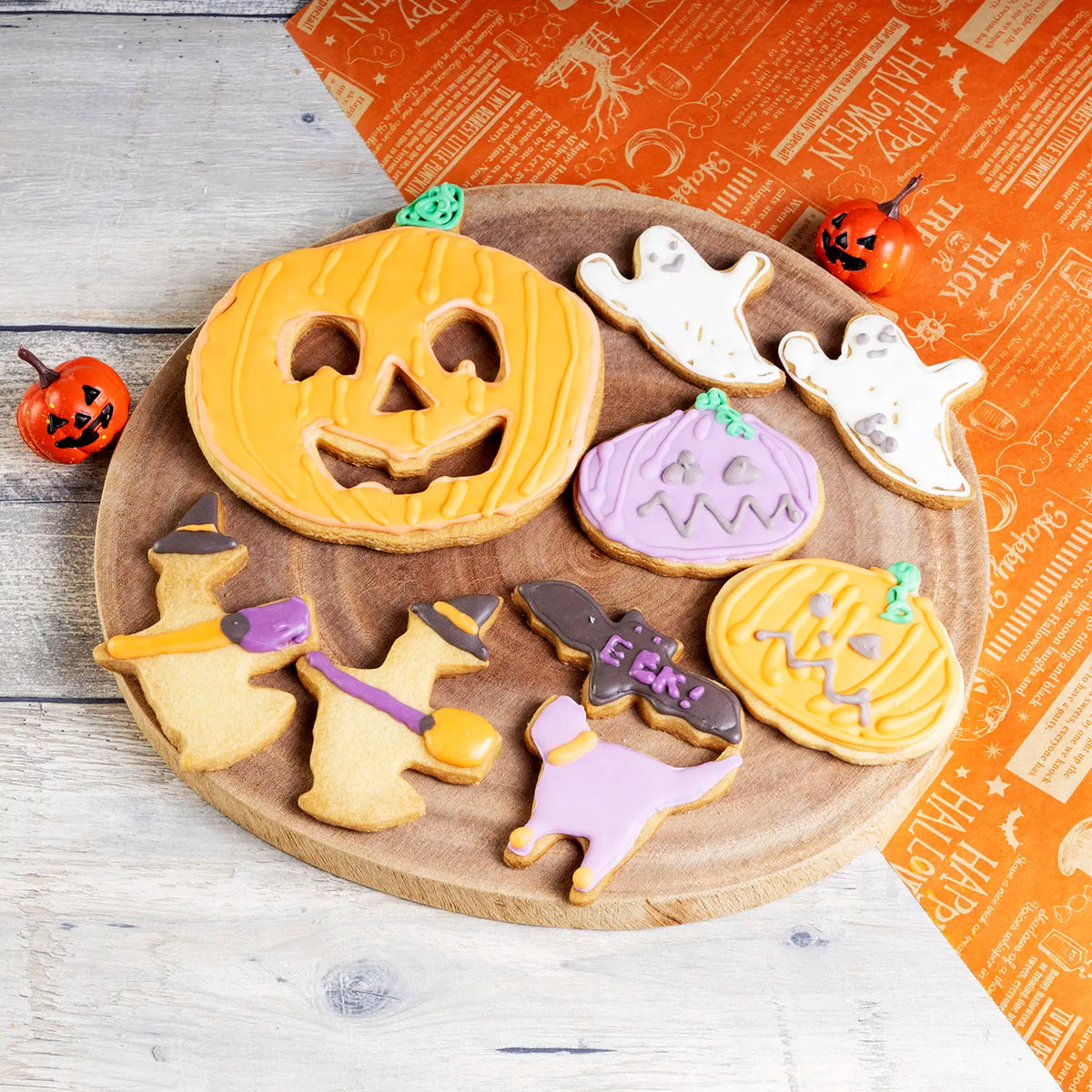 TIGERCROWN Cake Land Stainless Steel Cookie Cutter Halloween Pumpkin 4pcs