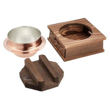 TKG Inaka Copper Kamameshi Pot Set