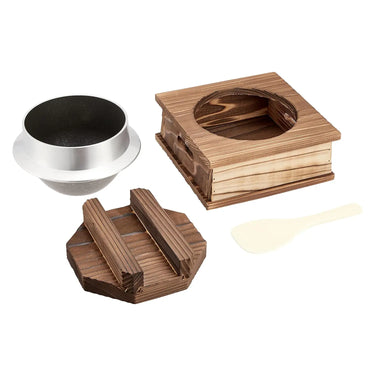 TKG Inaka Die-Cast Aluminum Fluorinated Coating Kamameshi Pot Set