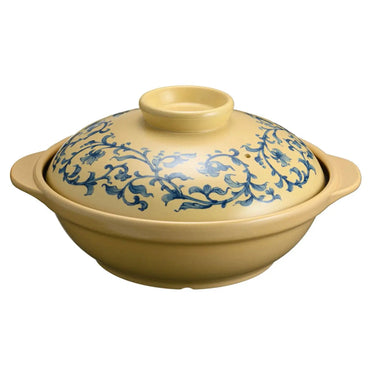 TKG Heat-Resistant Ceramic Donabe Clay Pot Arabesque