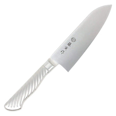 Tojiro Fujitora DP 3-Layer Santoku Knife with Stainless Steel Handle 170mm