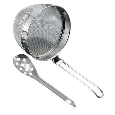 Takekoshi Stainless Steel Miso Strainer with Slotted Spoon